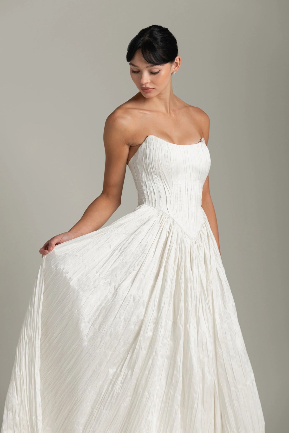 Aisling Strapless Wedding Dress, luxury bridal gown, additional product image 3 by SimmiUnique