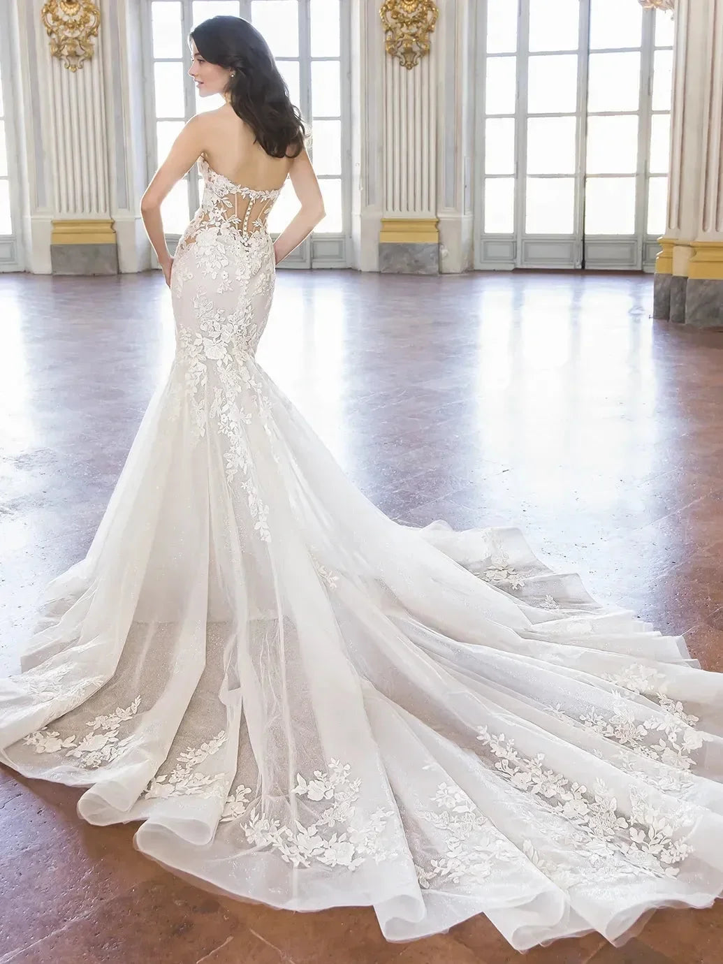 Aglaia Wedding Dress, luxury bridal gown, additional product image 2 by SimmiUnique