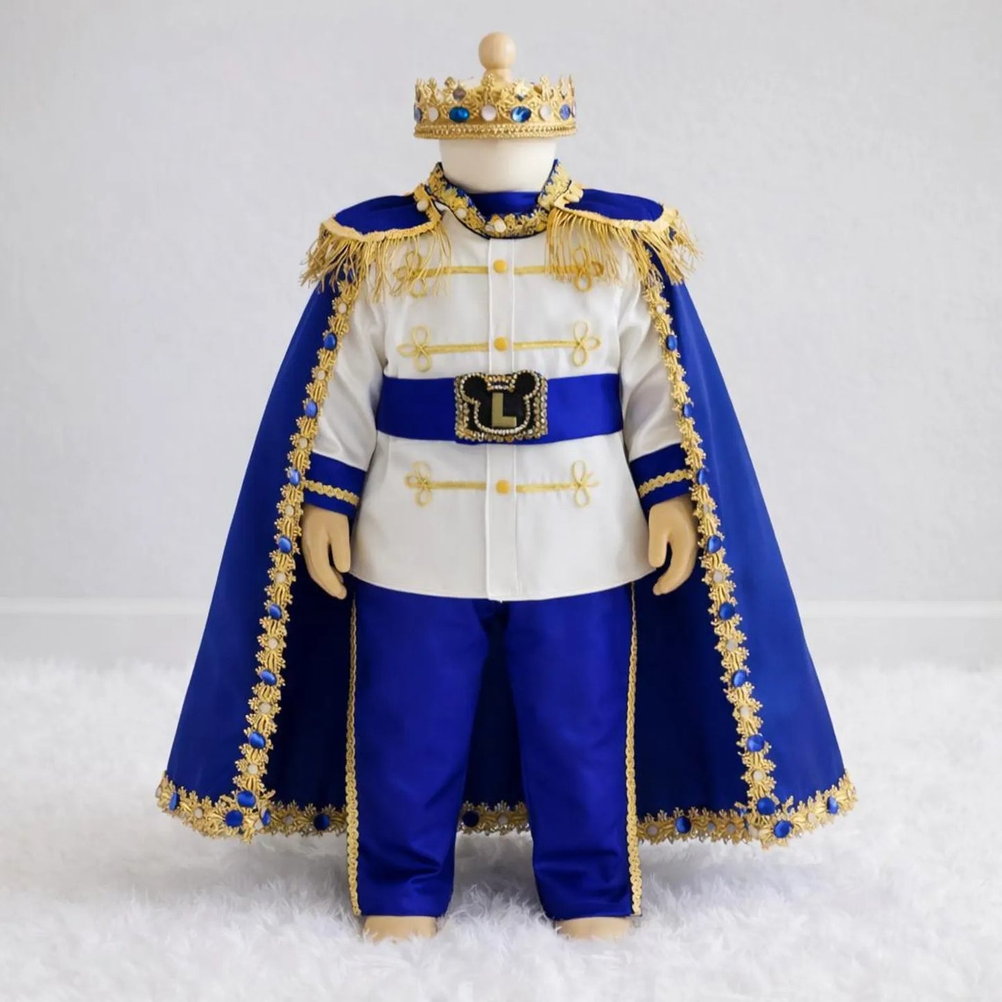 Blue Gold First Birthday Costume
