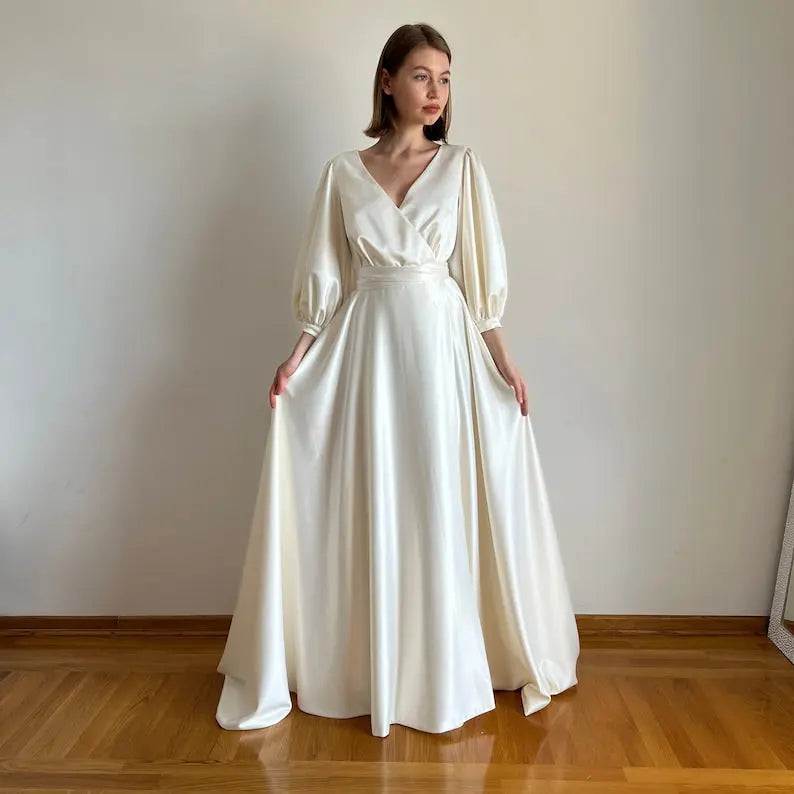 ıvory wedding dress simmiunique