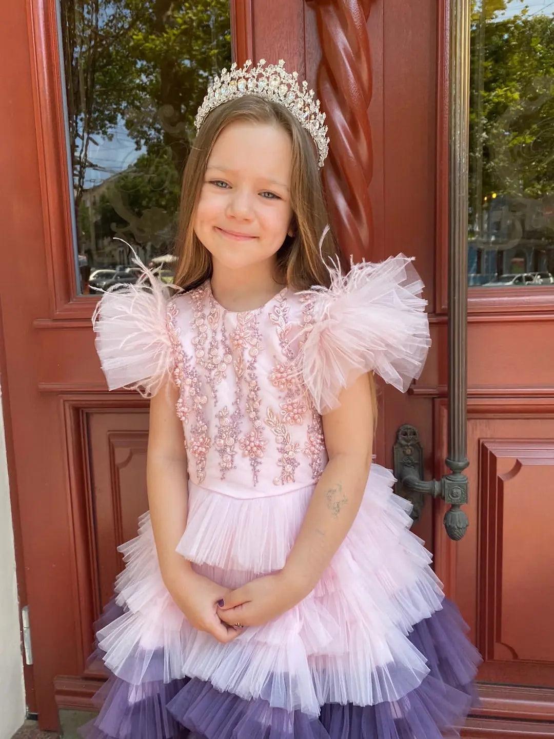 Luisa mermaid-style dress in pink - photo 5