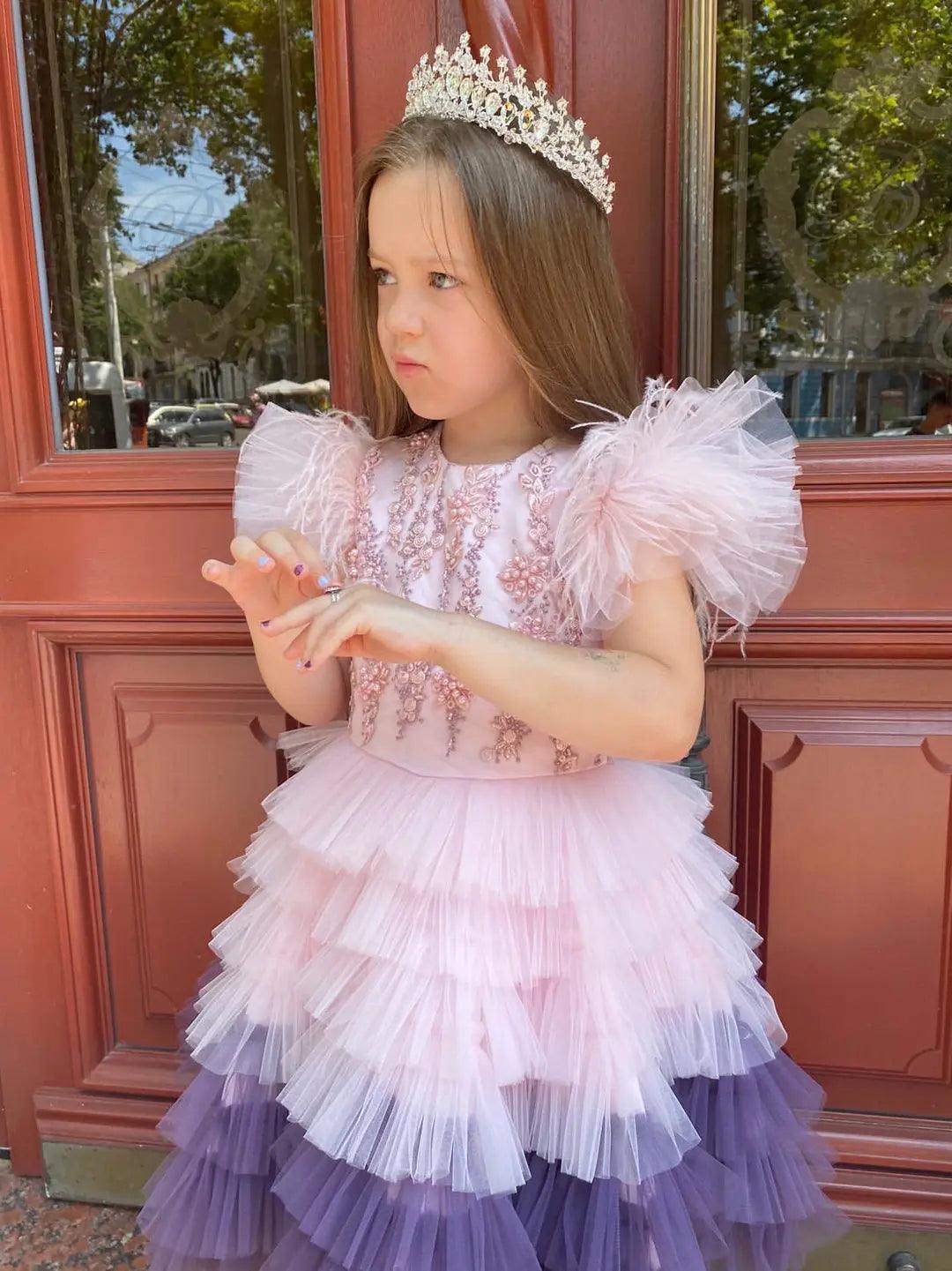 Luisa mermaid-style dress in pink - photo 6
