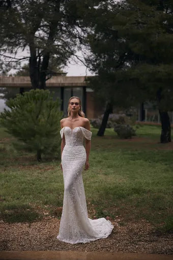 Oda Off Shoulder Wedding Dress | SimmiUnique