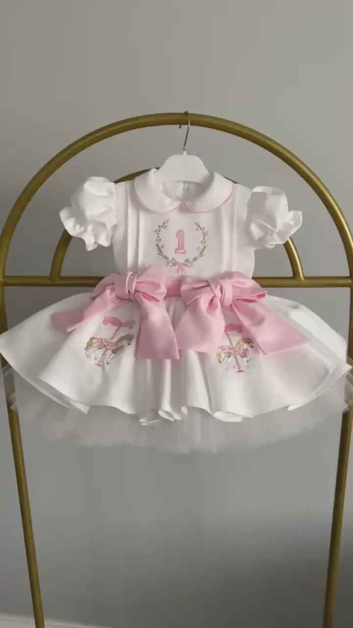 Personalized Baby Girl Circus Dress