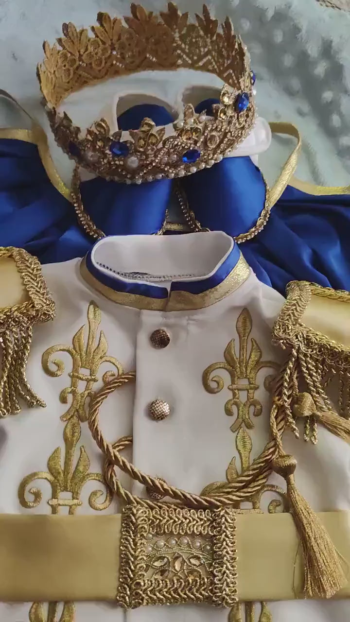 Baby Boy Navy Royal Birthday Prince Suit