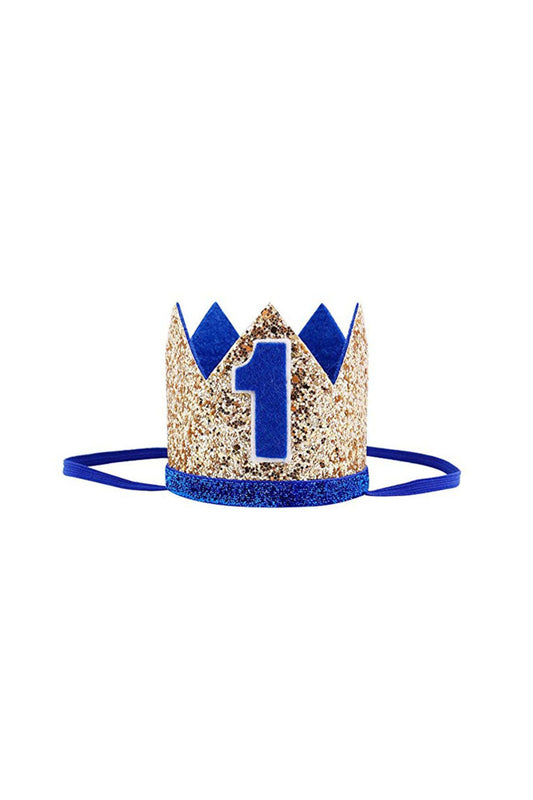 Royal Blue Prince King outfit first smash cake