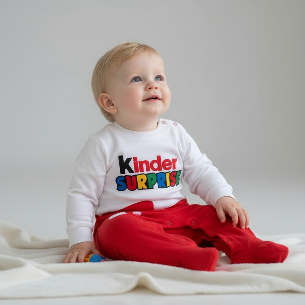 Baby Romper Kinder Surprise Egg – side view