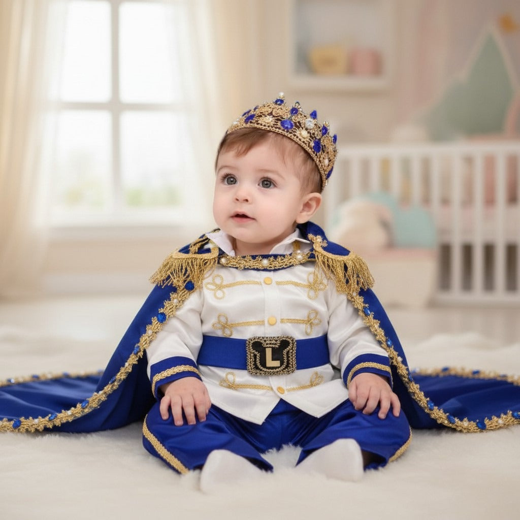 Boys Kids Prince King Cosplay – full outfit view