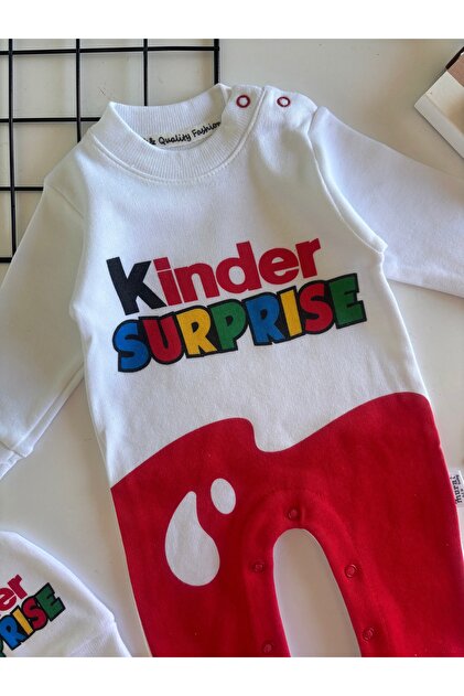 Baby Romper Kinder Surprise Egg – full outfit view
