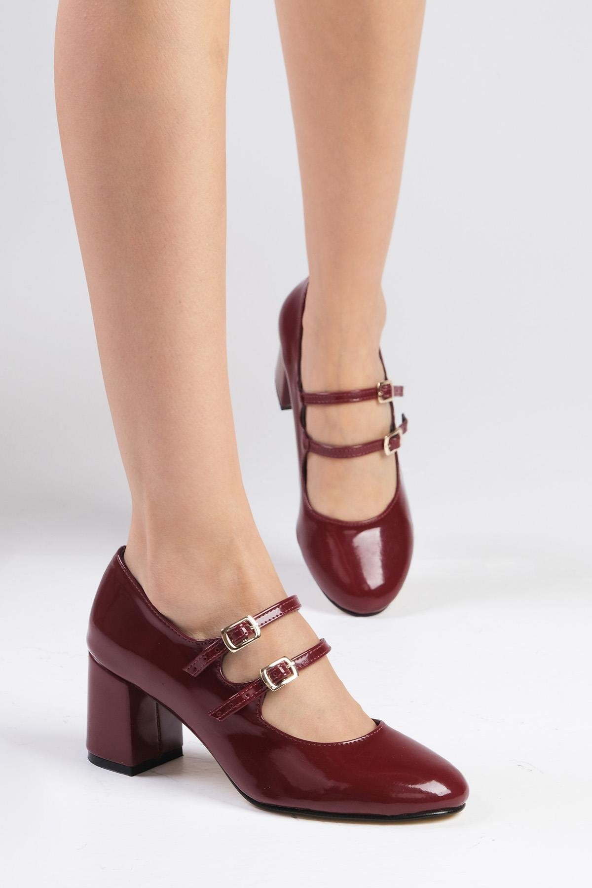 Tiana Burgundy Heels – photo 7