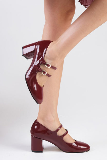 Tiana Burgundy Heels