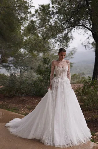 Visage Lace A-Line Wedding Dress | SimmiUnique